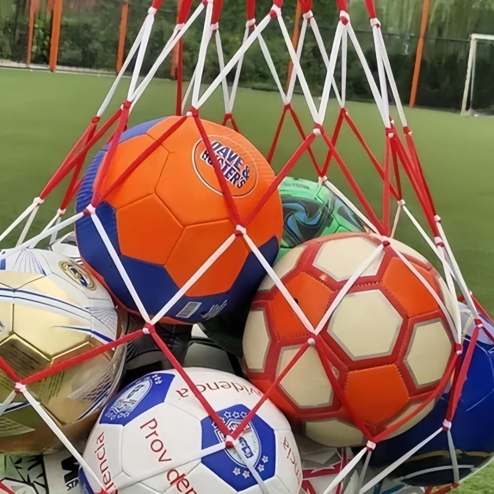 110cm Extended Nylon Rope Bag Basketball Football Net Large Capacity Can Hold 10 Ball Storage Pocket Multifunction for Net Bag