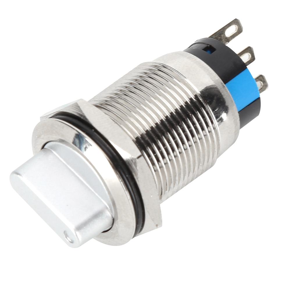 40PCS BEM 19 21 2 Position Knob Switch Waterproof Rotate Switch with Self Locking