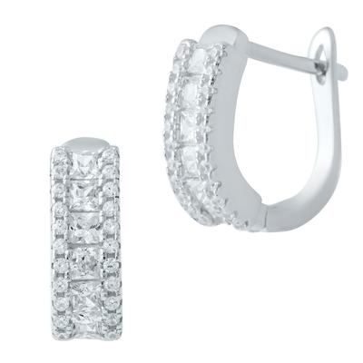 Silver Earrings with Cubic Zirkonia (1952245)