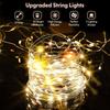 6pcs 8led Cork Wine Bottle Stopper String Light Rechargeable Solar Fairy Lights For Outdoor Party