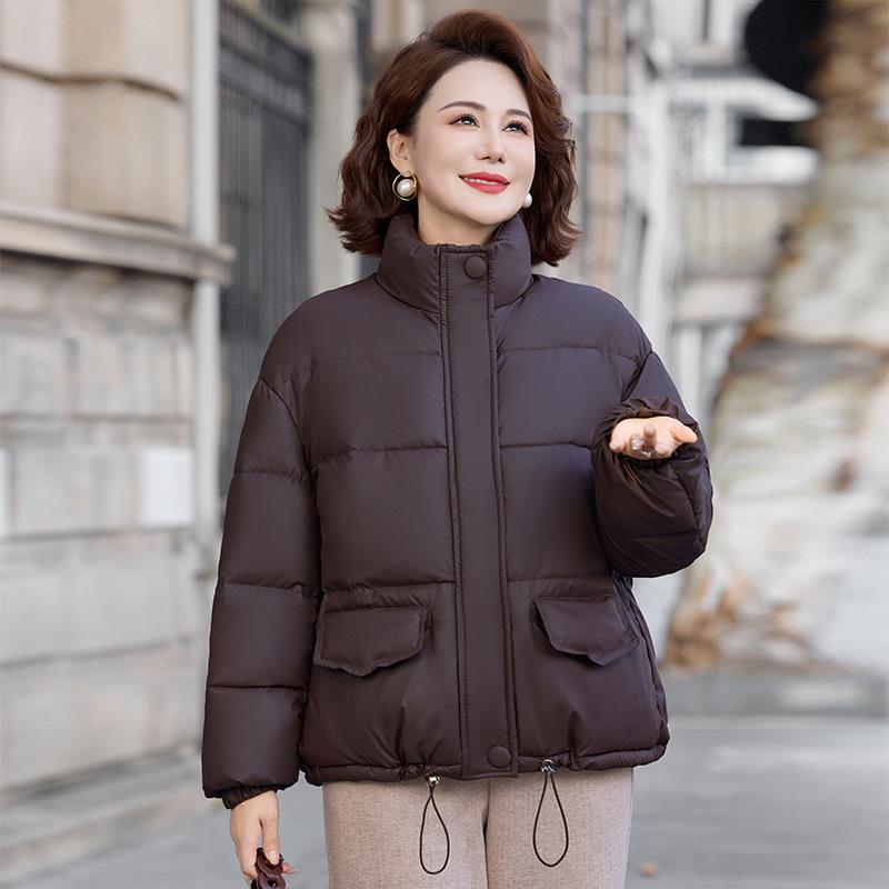 

Women s cotton-padded clothes are versatile in winter, new stand-up collar thickened small bread jacket top women 4XL recommends 140-77.5kg кофейный