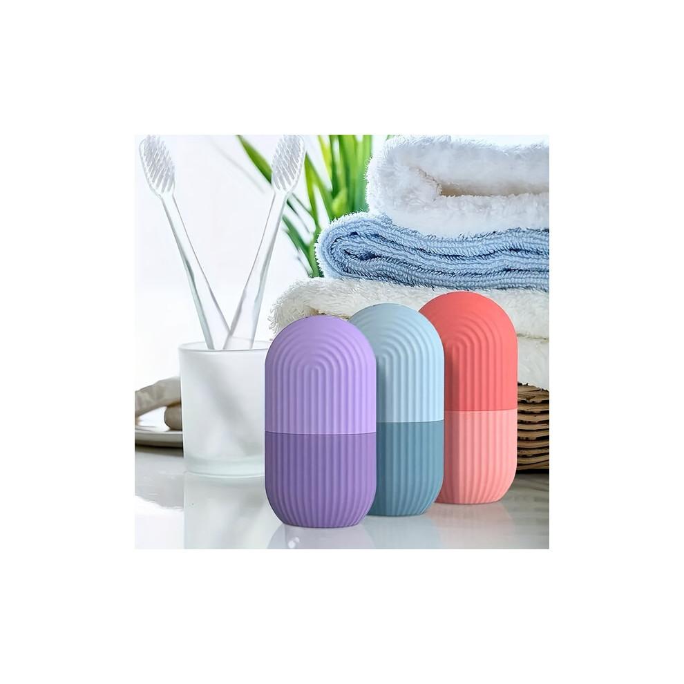 Silicone Ice Roller for Face and Eyes, Cold Compress Massage Tool, Fragrance-Free Battery-Free, Suitable for All Skin Types