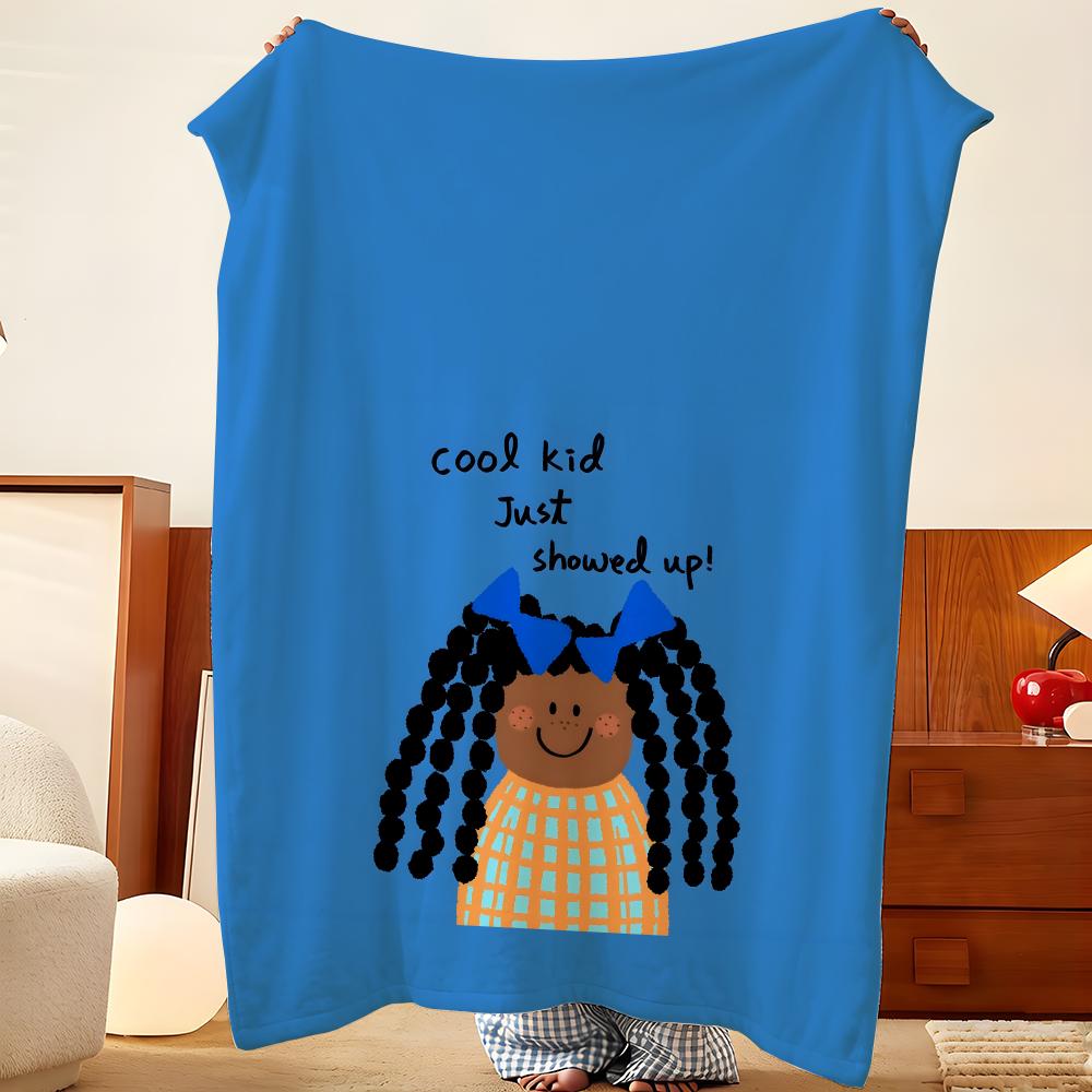 Artist C-Chayun L-Lee Throw Flannel Throw Blanket, Lightweight Cozy, Durable Washable Cute Cool