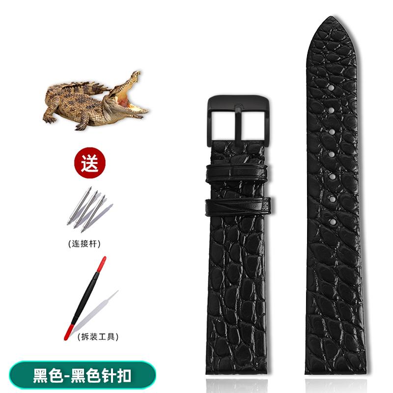 Alligator Wacth Strap Ultra Thin 12 13 14 15 16 18 20 22mm Men Women Black Brown Blue Crocodile Leather Watchband For Any Brands