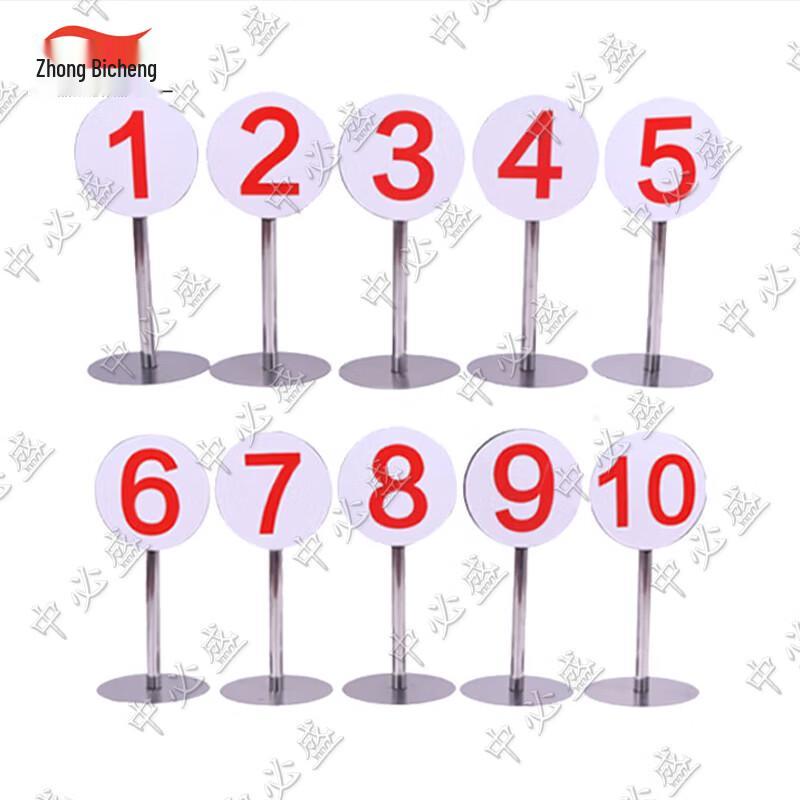 Target Position Number Signs