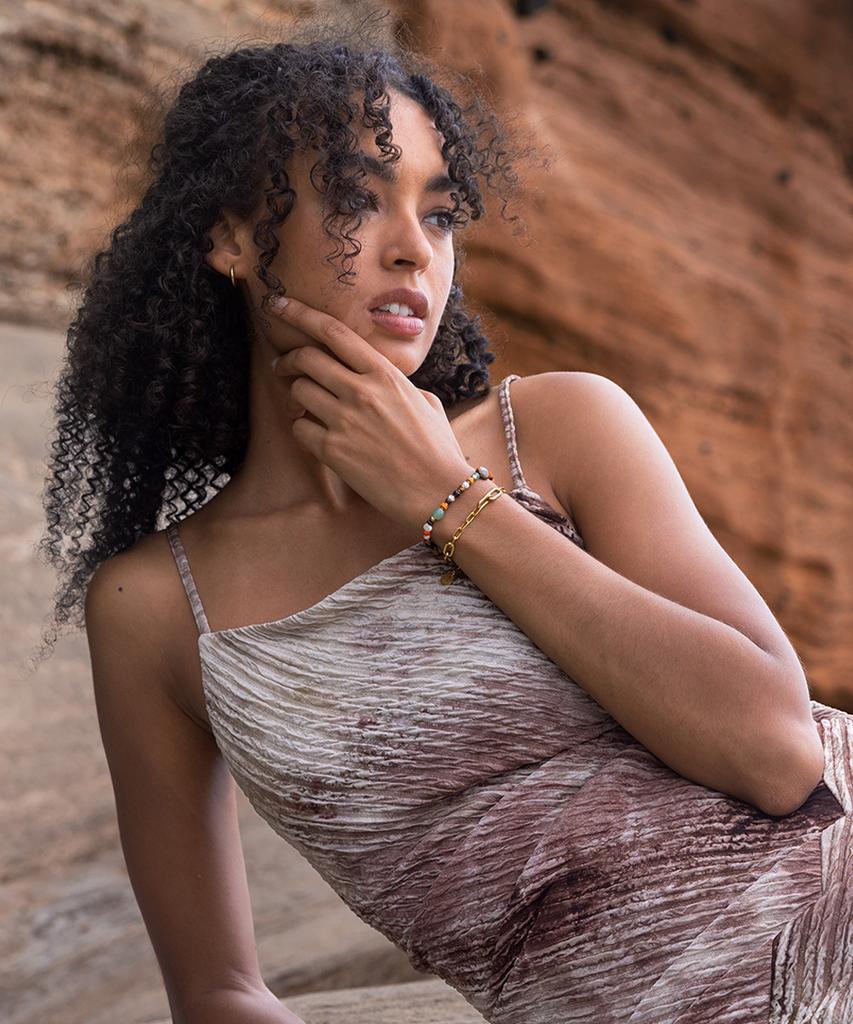 Pig&Hen (Women'S) Brontide Mosaic Bracelet - Cefalu X Gold