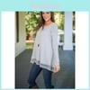 Long Sleeve T Shirt For Women With Lace Splicing In Polyester Fabric For Casual Streetwear
