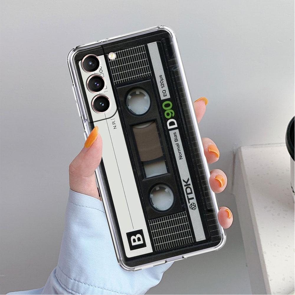 Casetă Audio Vintage Stil Retro Carcasă Transparentă Pentru Samsung Galaxy S22 S20 FE S21 S10 S9 Plus Note 20 Ultra 10 Lite Carcasă Telefon