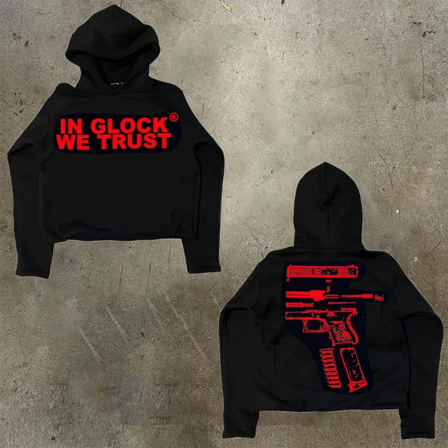 Men's Hoodie Y2K Harajuku Hip-hop Cartoon Graphic Print Jumper Fashion Casual Loose Sweatshirt Men