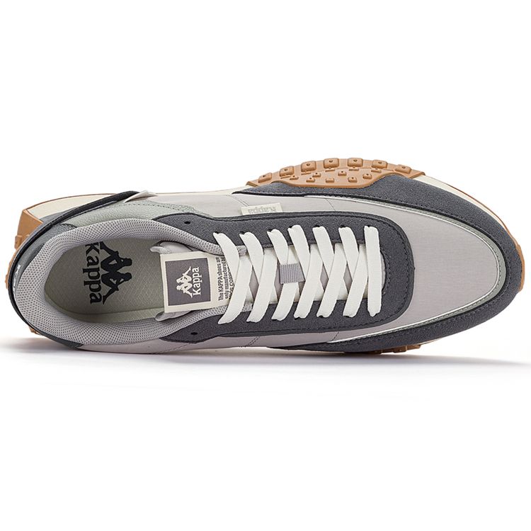 Kappa Retro Fashion Color Block Fabric Synthetic Leather Lightweight Non-Slip Wear-Resistant Low-Top Running Shoes Unisex sneakers K0DY5MM08D-138