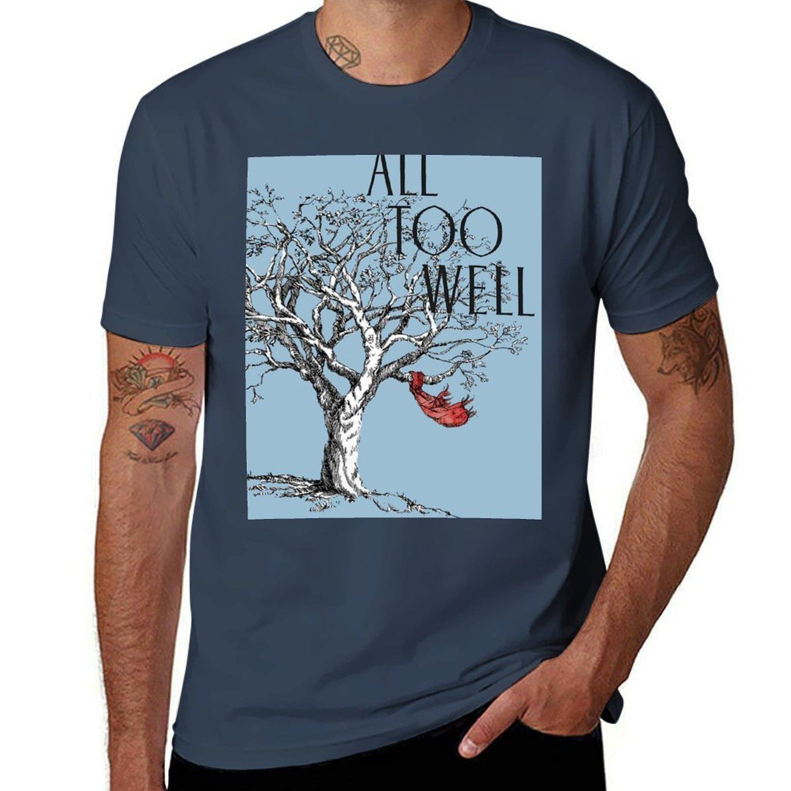 All Too Well Novel Cover (Transparant) Tshirt Minimalist Casual Short Sleeve Top S