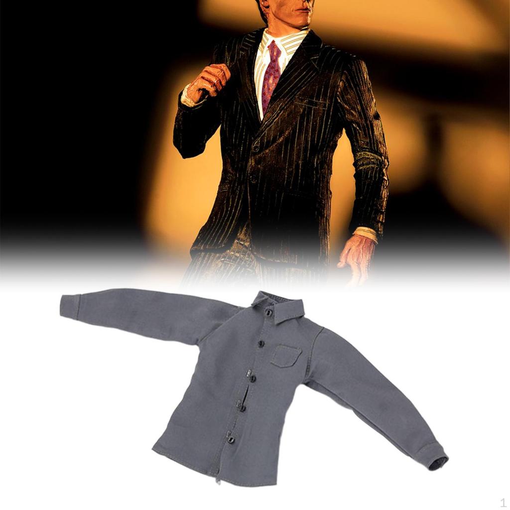 1/6 Action Figure Shirt Doll Model Clothes Lightweight Stylish Miniature Clothing Dressing Up for