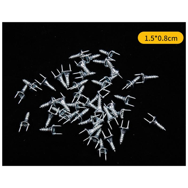 

AEE4-50PCS Seamless Nails Double-Headed Screw Solid Wood Baseboard Seamless Nails Foot Line Special Nails срібний