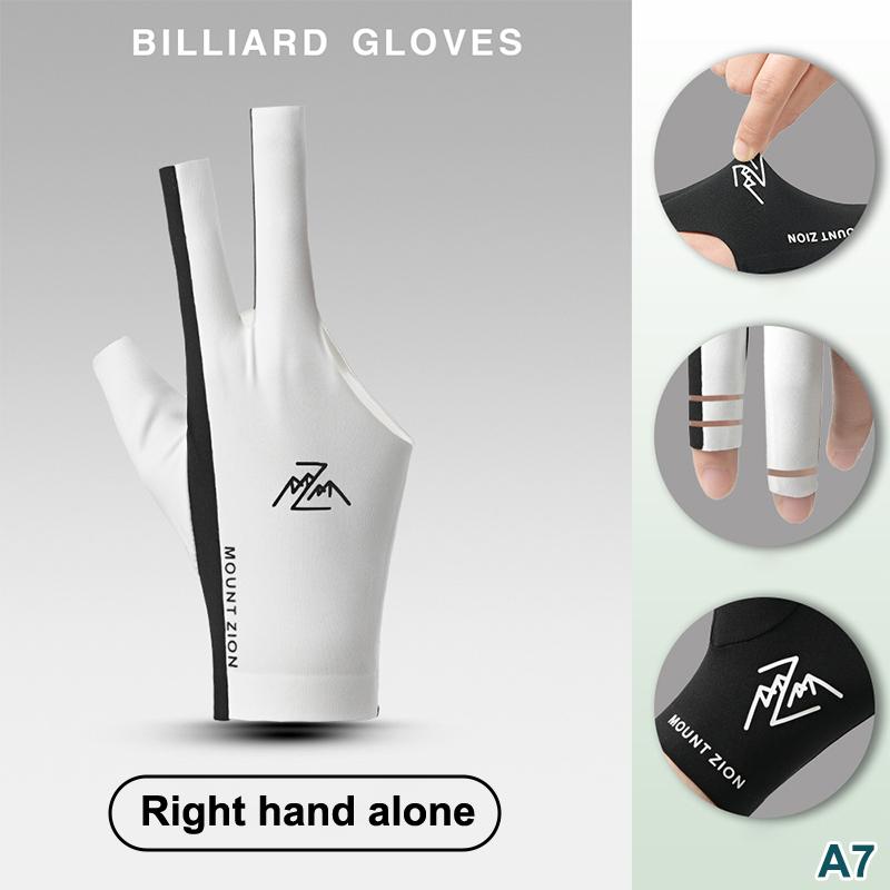 Billiard Gloves With Fingerless Breathable Professional Pool Gloves Lightweight Three-Finger Gloves For Billiard Accessories