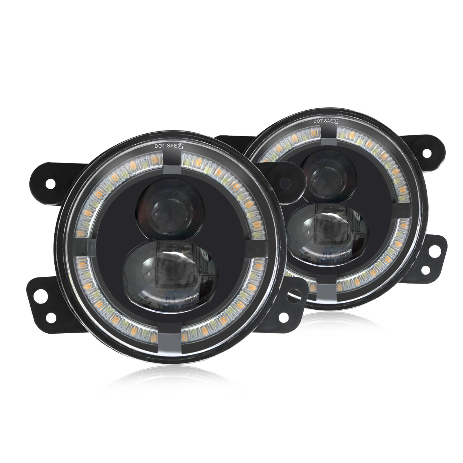 

Комплект светодиодных фонарей, 2 шт. 4-дюймовый точечный светодиодный прожектор мощностью 200 Вт, рабочие фары, водонепроницаемые противотуманные фары для бездорожья