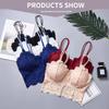 Panegy Night Sports Comfortable No No Beautiful Thin Shoulder High Lace Tube Set Women's Bra, Bra, Underwear, Lightweight, Breathable, Constriction,