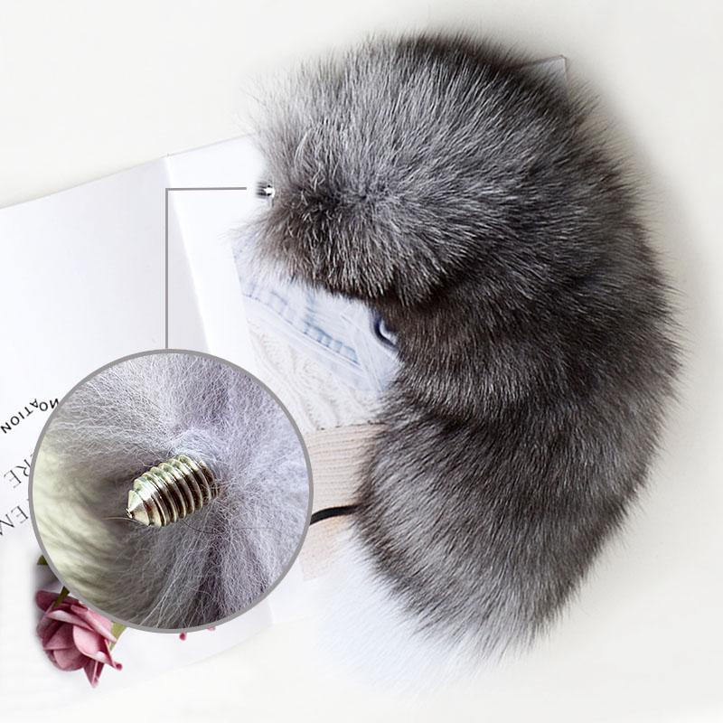 Plug anal separabil coada de vulpe reală cosplay plug anal coada sexuală produse pentru adulți jucării sexuale anale pentru femei cupluri bărbați sexy