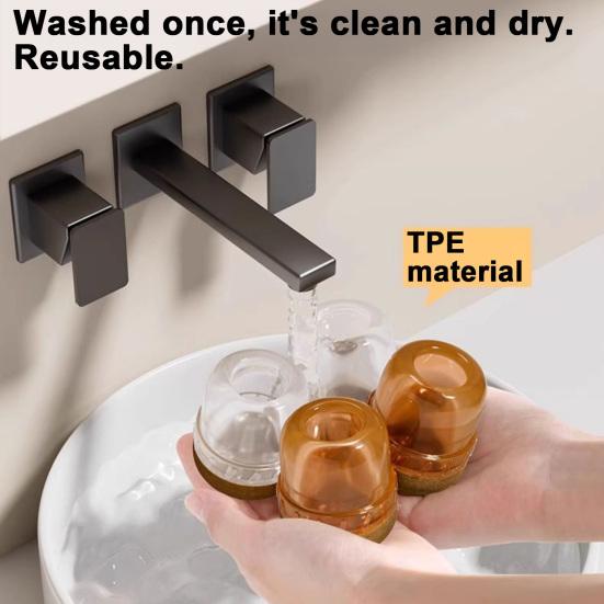 16Pcs Universal Chair Leg Protectors Silicone Chair Leg Covers Anti-Scratch Noise Reduction Anti-Slip Chair Feet Protectors