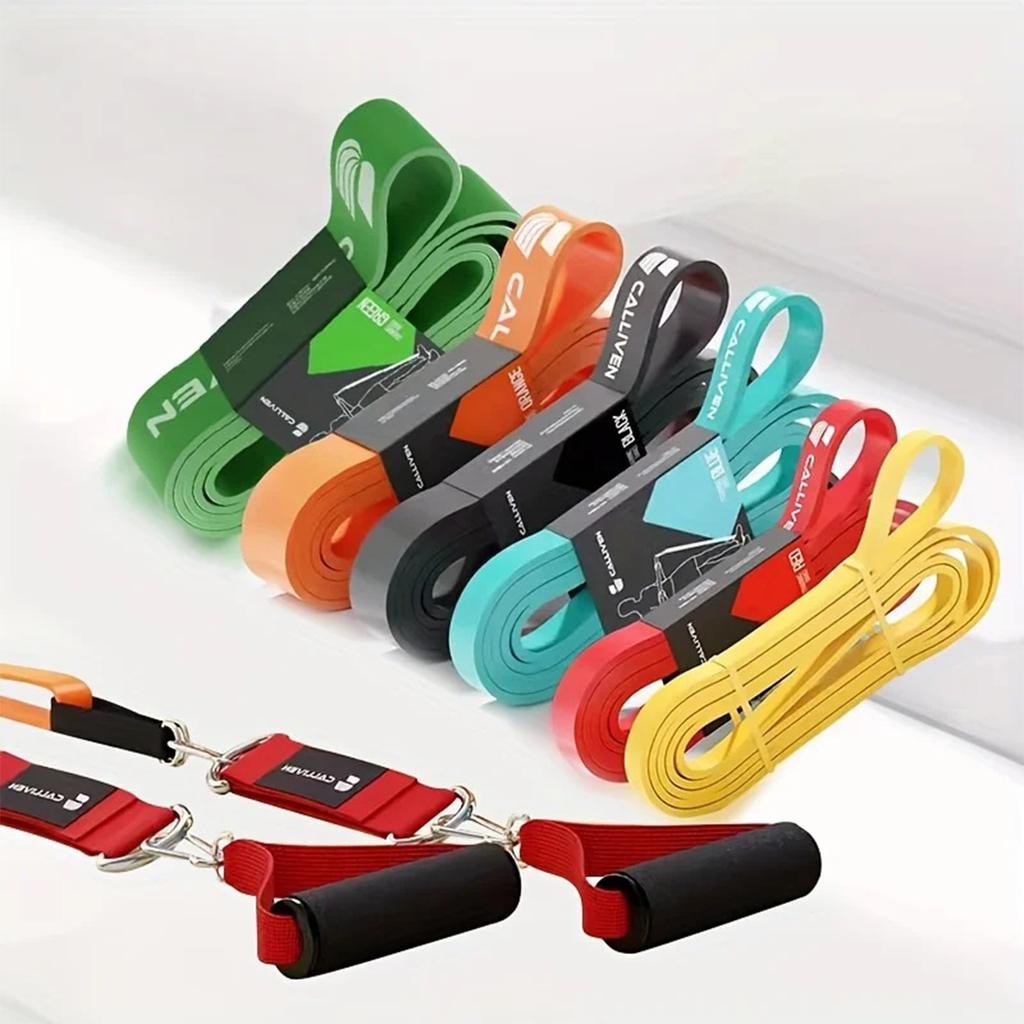 Fitness-Gummiband für Sportbegeisterte Widerstands-Spannband für Krafttraining Taillen- und Bein-Zugseil Hilfsband