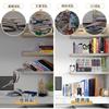 WEWINK PLUS Desktop Bookshelf Wide Book Book Book Divider Document Newspaper Study Office Office Supplies Bookends, Extendable, Black, Storage, 50cm,