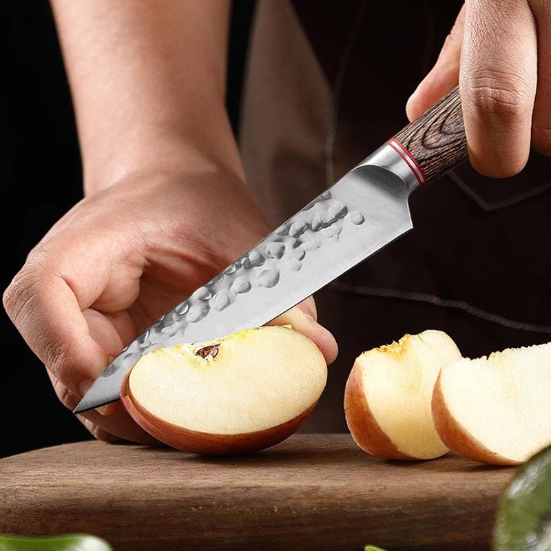 Stainless Steel Boning Knife Kitchen Hand Forged Wooden Handle Butcher Knife Meat Cutting Fish Cutting Knife Household Kitchen Accessories