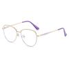 Metal Thin Frame Clear Lens Glasses Women Men Fashion Non-Prescription Decorative Optical Eyewear