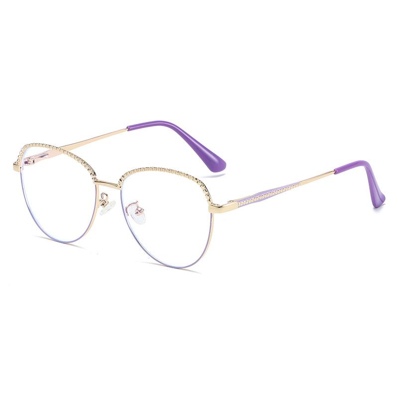 Metal Thin Frame Clear Lens Glasses Women Men Fashion Non-Prescription Decorative Optical Eyewear