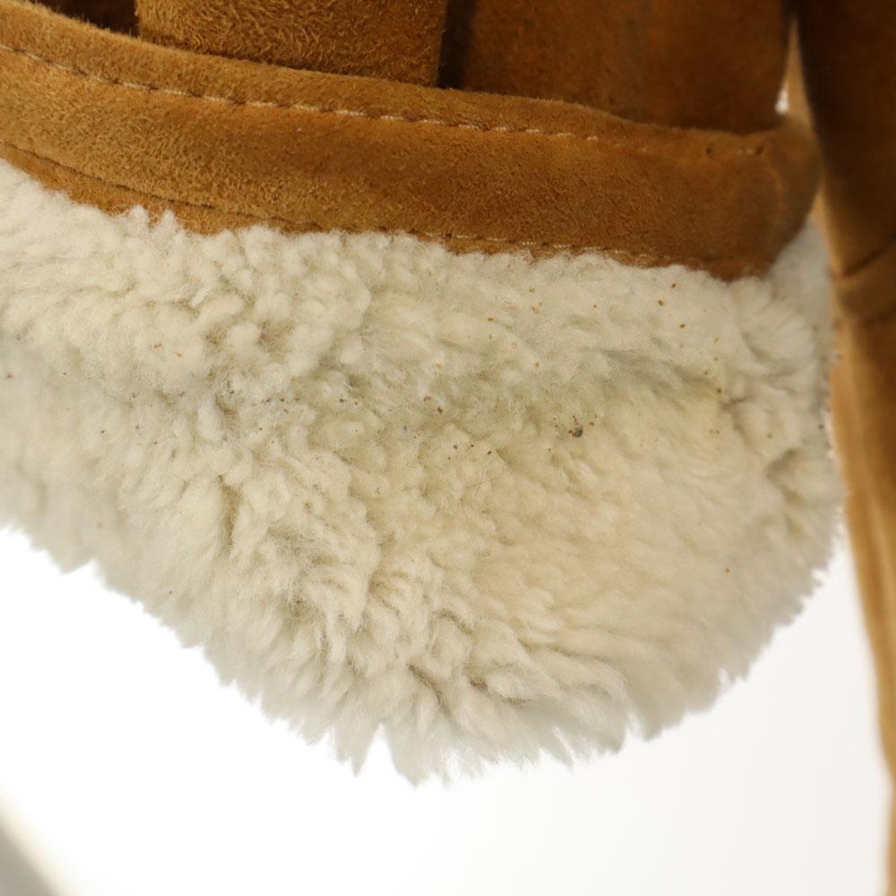 Shearling 80er Vintage Mouton Mantel 46 Braun Damen Gebraucht
