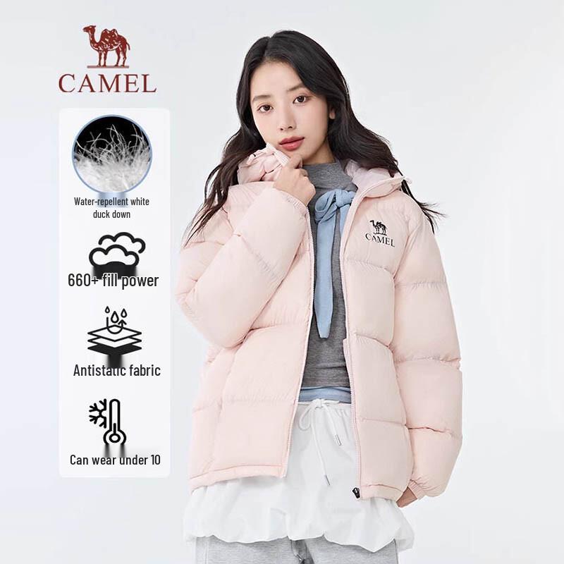CAMEL Черная Алмазная Про Утолщенная Пуховая Куртка Унисекс L