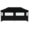 VidaXL Tente de réception pliable escamotable 3 parois latérales noir, tente, tente à auvent, auvent de gazebo 4004950