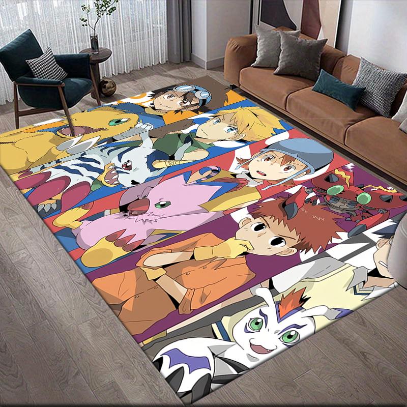 Digimon Cute Area Rug, Digimon Fan Soft Carpet, Great Gift.chl