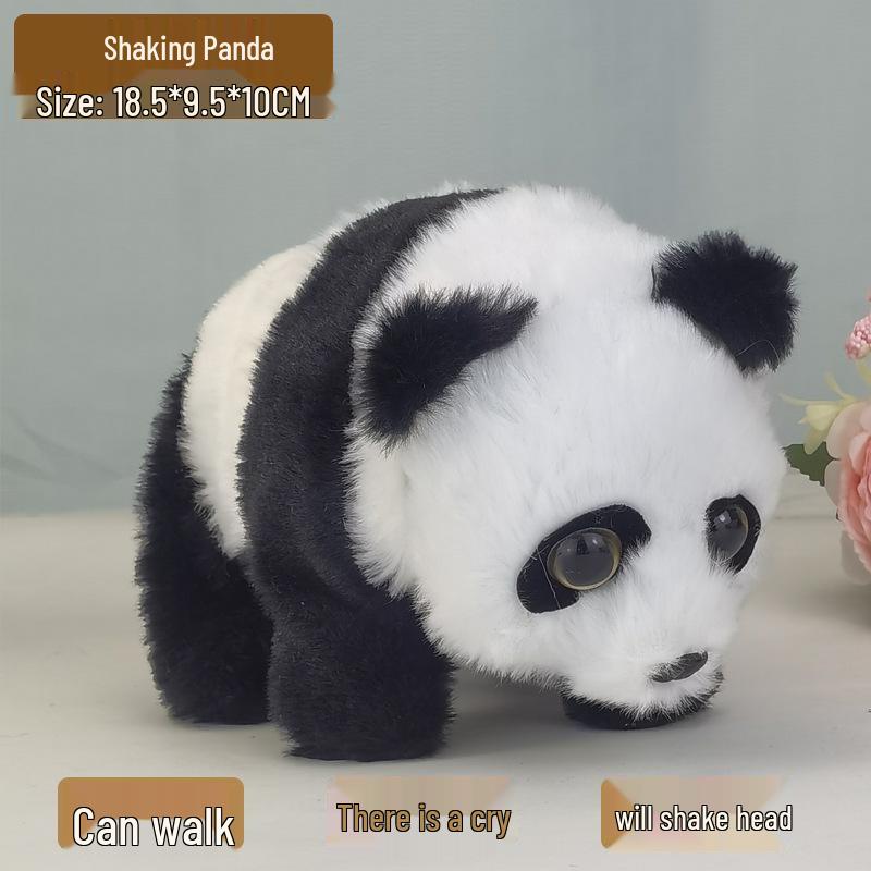 

Музыкальная ползающая плюшевая игрушка панда-щенок