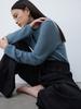 THE BOONDOCK SAINTS Mohair Turtleneck Sweater Dusty Blue