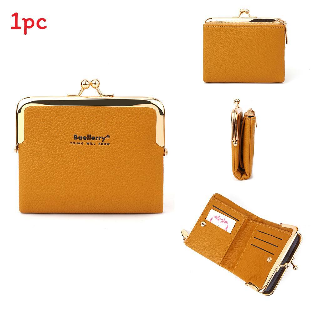 Baellerry Womens Short Purse With Pu Material And Antitheft Design For Daily Use