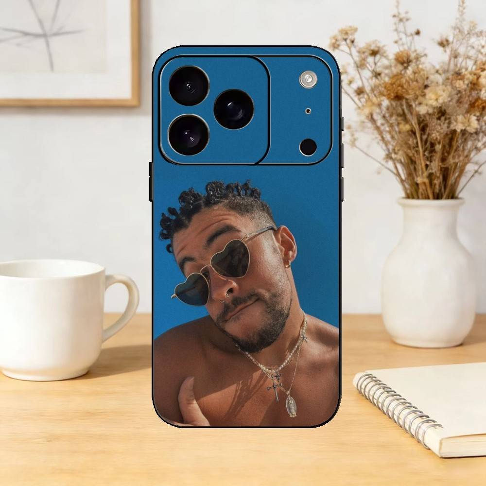 Bad Bunnys DTMF Phone Case For iPhone 17,16,15,14,13,12,11 Plus,Pro,Max,Mini Silicone Black Soft Cover