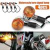 4 Stück Motorradblinker Gelbe Lichter LED-Anzeiger Kompatibel Harley Yamaha Suzuki - JA