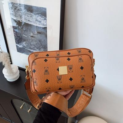 Spring and Summer New Bear Print Women's Messenger Bag Casual Versatile Fashion Shoulder Women's Bag