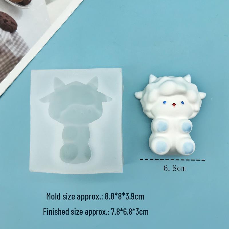 Large & Small Sheep Baa Baa Silicone Mold - Food-Grade, Easy Demold, In Stock