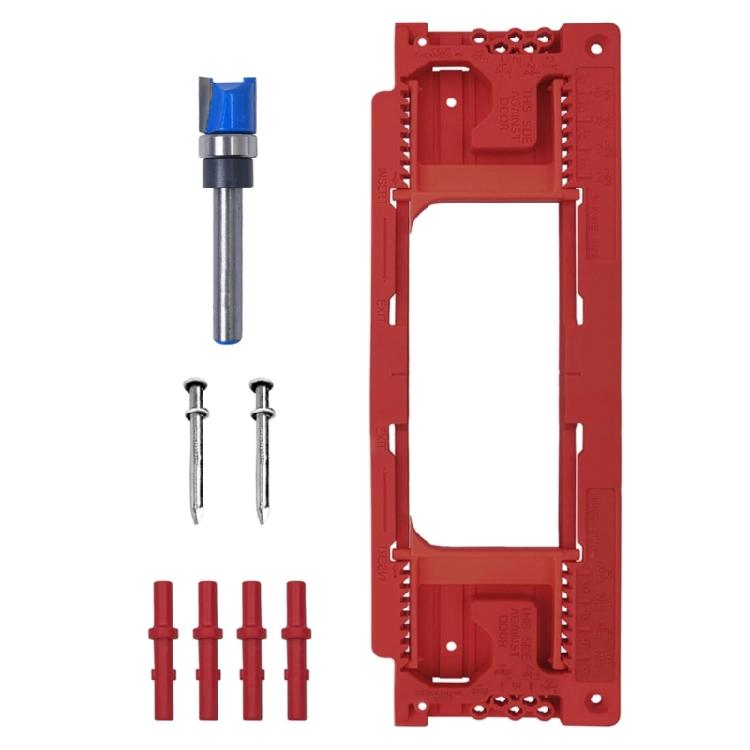 Door Hinges Jig Door Hinge Routing Jig Door Hinge Mortiser Kits Template for 2-1/2inch-6inch Length 1-3/8 to 2-1/2