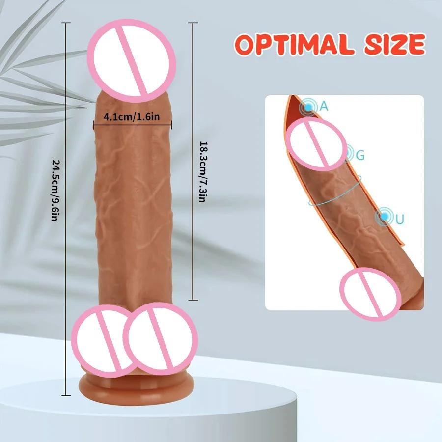 Realistic Dildos Vaginal Stimulation Big Penis Anal Butt Plug With Strong Suction Cup Masturbator G Spot Adult Sex Toy for Woman
