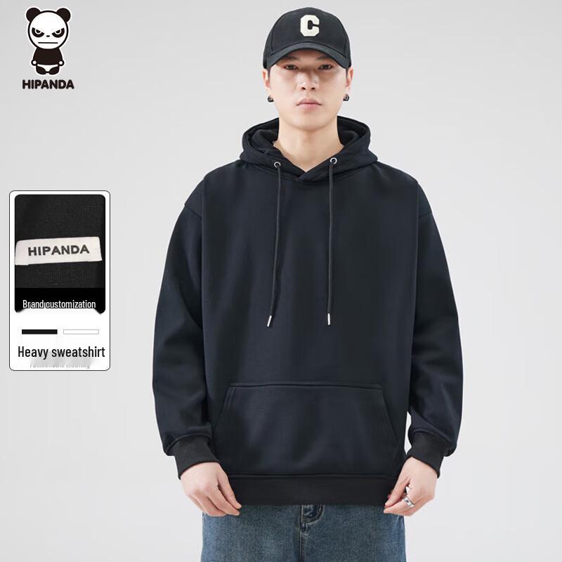 HIPANDA Men s Heavyweight Solid Color Pullover Hoodie 2XL