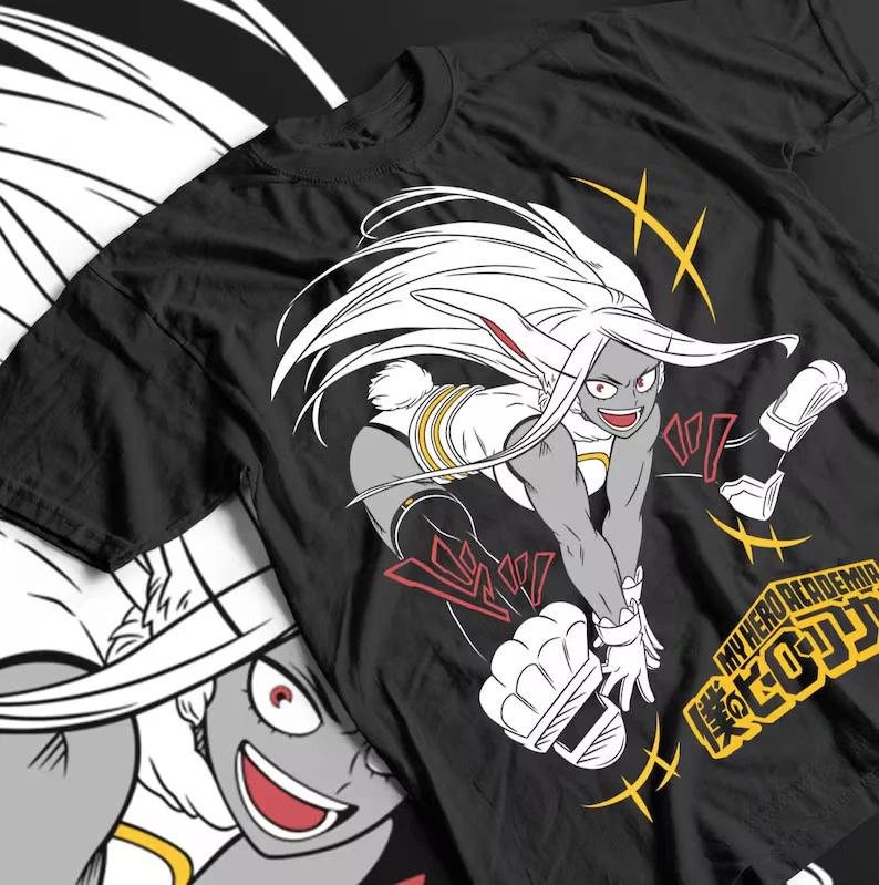 Unisex Rabit Anime Horror Waifu Anime TShirt Unisexga Shirt S