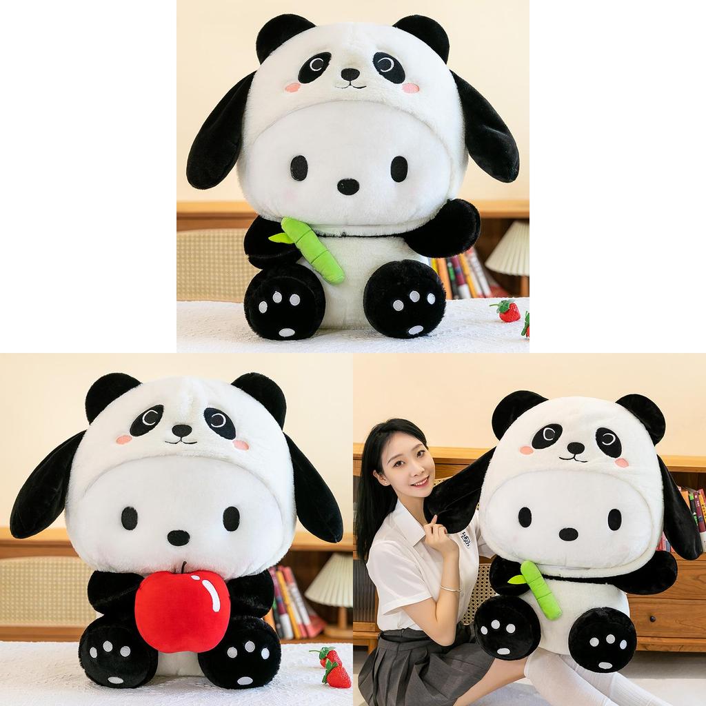 Niedlicher Panda zu Pachacco Plüschpuppe Weiches Kuschelkissen für Mädchen 40cm bis 80cm