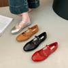 Fashion Korean Fashion Little Red Women's Shoes Xia Chunqiu French Retro One-word Buckle Strap Mary Jane Flat Single Shoes