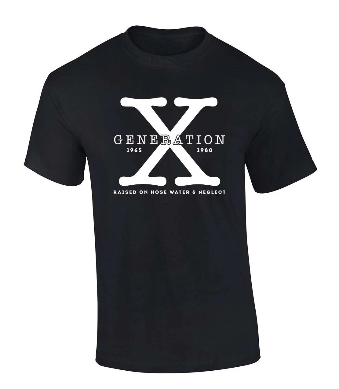 Trenz Shirt Company Mens Gen X TShirt Generation X Raised On Hose Water and L