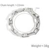 Fashion Heavy Industry Solid Full Diamond Titanium Steel Bracelet Personality Daily Versatile Domineering Hip Hop Does Not Fade