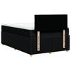 Vidaxl Continental Bed With Mattress, Black, 120X190 Cm, Fabric