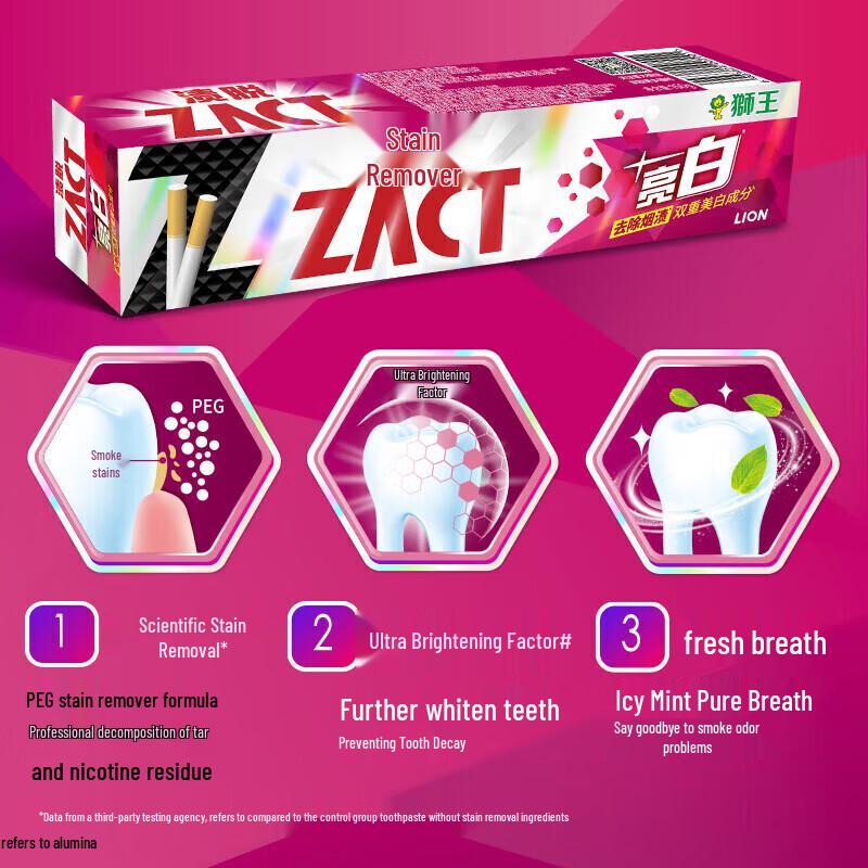 Lion Zest Super Whitening Toothpaste (4-Pack)