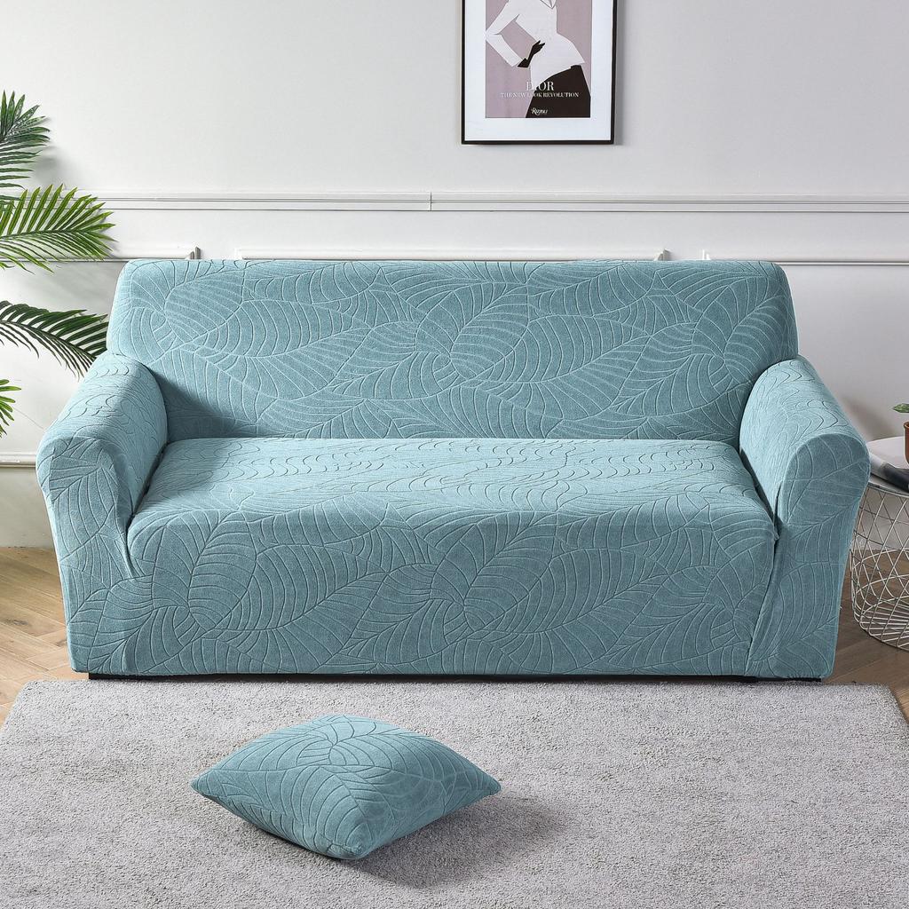 New Waterproof Jacquard Stretch Sofa Cover Pure Color Thickened All-Inclusive Sofa Cover Sofa Cushion Cover