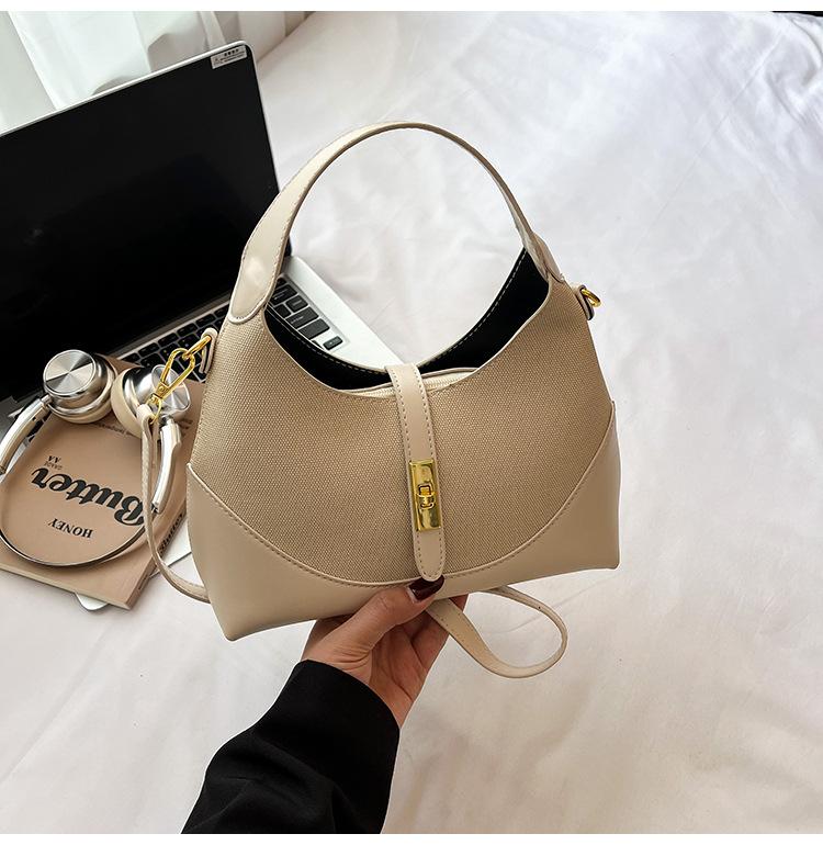 

High-end contrast niche design bag women s new small fragrance bag versatile commuter handbag shoulder crossbody women s bag белый